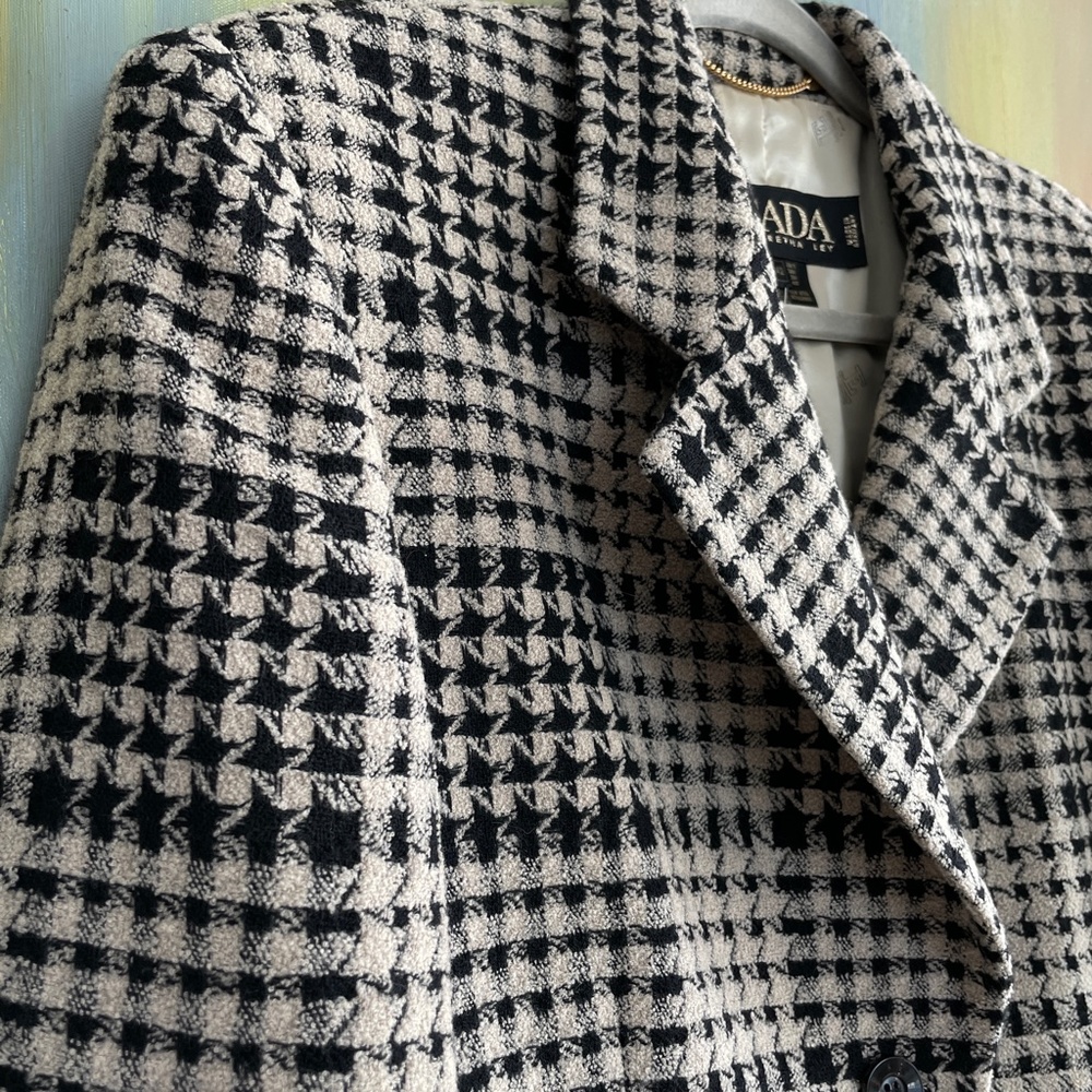 Escada houndstooth wool blazer jacket - Picture 7 of 13